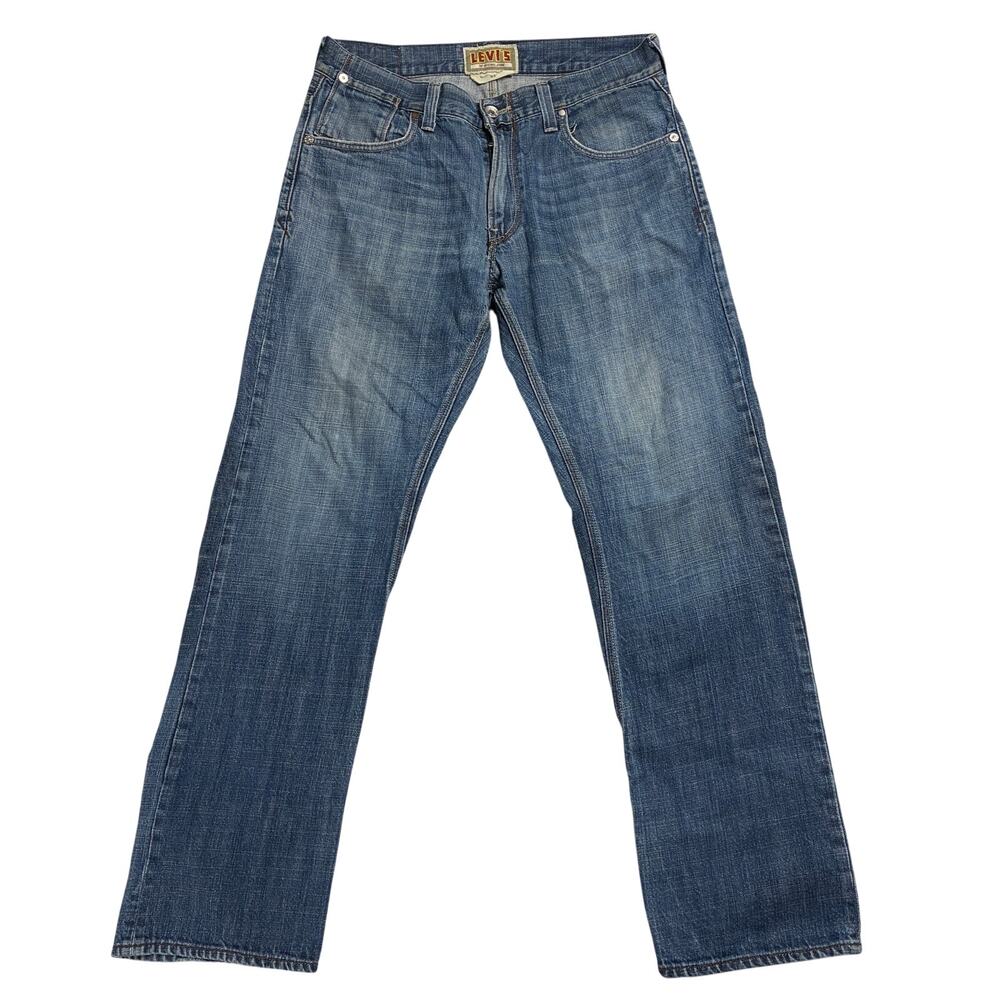 Levi's 514 The Original Jeans Mens 34 x 32 Slim Straight Denim Y2k Flap Pocket
